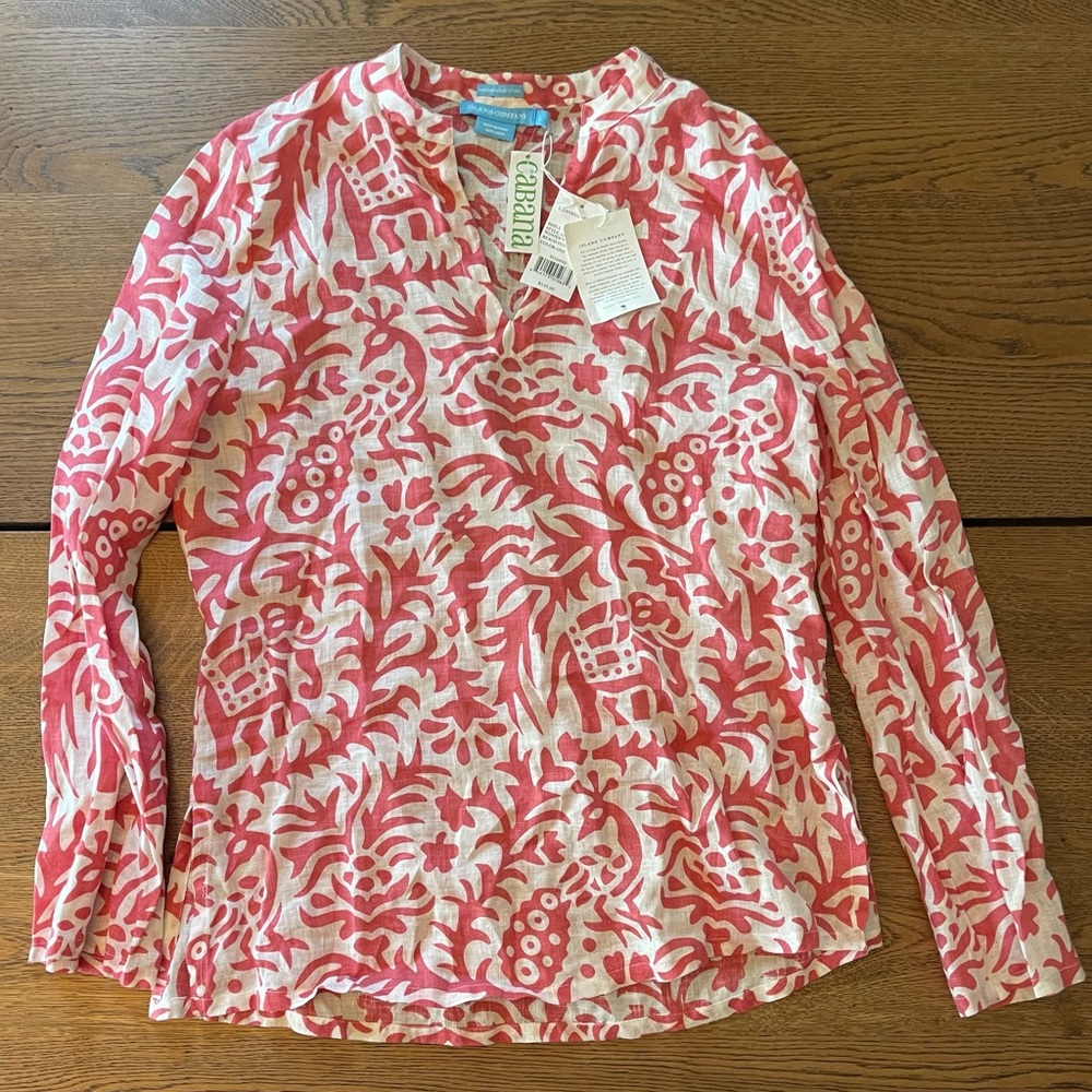 Island Company Mandarin Beach Tunic Size Large NWT